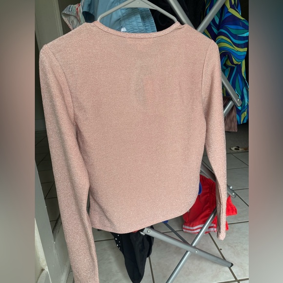 No Comment NYC Sparkly Pink Blouse, Size:M - Picture 3 of 3